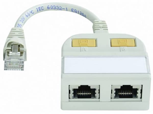 Telegärtner 21.17.3039, 0,15 m, RJ-45, 2 x RJ-45
