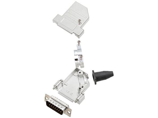 encitech DTSL15-SJSRG-S-DBP-K 6355-0090-02 D-SUB stiftliste-sæt 45 ° Poltal: 15 Loddekop 1 stk