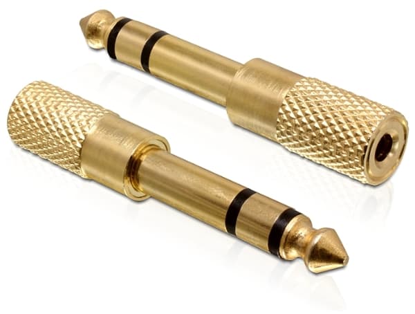 Delock - Audioadapter - stereojakk hann til mini-phone stereo 3.5 mm hunn