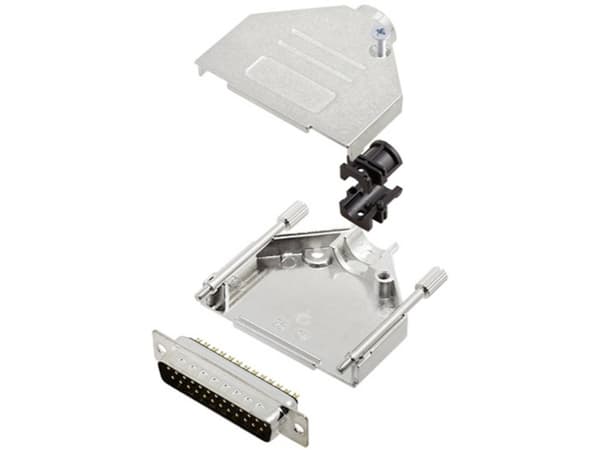 TRU COMPONENTS TCDTZK25DMPK 7708988 D-SUB stiftremssats 180° Antal stift: 25 Lödskål 1 st