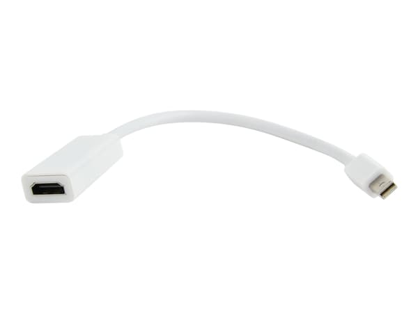 Cablexpert - Adapterkabel - Mini DisplayPort hane till HDMI hona - 15 cm - skärmad - vit - stöd för 1080p