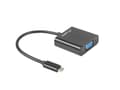 Miniatyrbild 2 av 5: Lanberg - Videoadapter - 18-stifts USB-C hane till 15-stifts D-Sub (DB-15) hona - 15 cm - svart