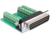 Delock - Seriell adapter - 9-pins terminalblokk (hunn) til DB-25 (hann)