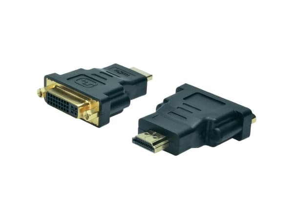 ASSMANN - Video adapter - DVI-I hunn til HDMI hann - skjermet - svart - formstøpt