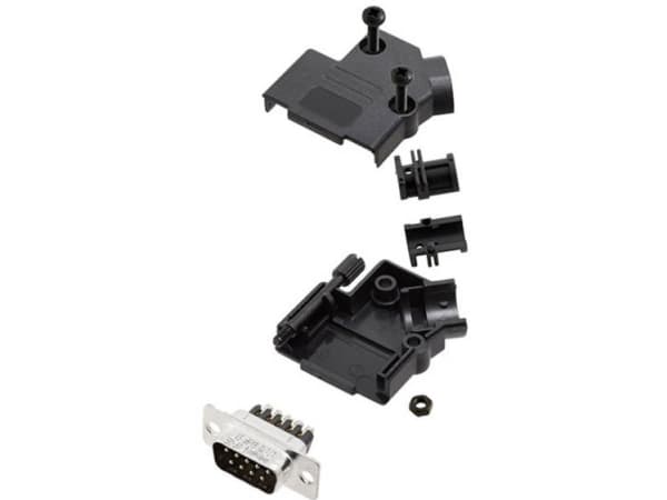 Amphenol L17D45PK-P-09-L717DE09PST D-SUB-stiftfördelare 45° Antal poler: 9 Skruvar 1 st
