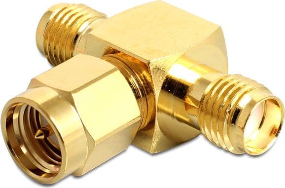 Delock - Antennesplitter - SMA hunn til SMA hann