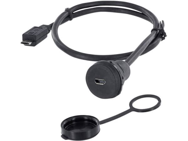 USB-kontakt chassikontakt, infälld 1310-1023-01 M22 1310-1023-01 encitech Innehåll: 1 st