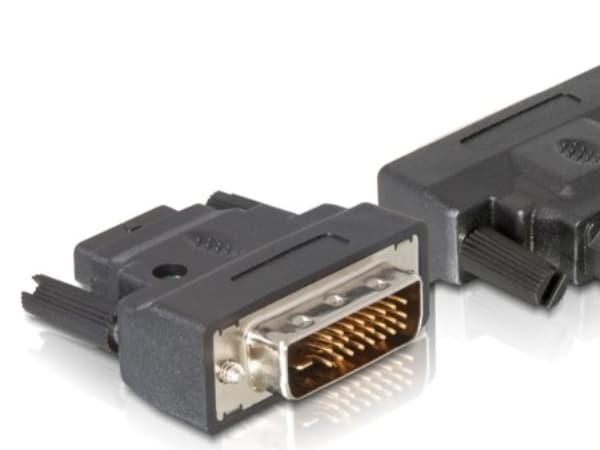 DeLOCK DVI / HDMI Adapter, DVI-D, HDMI FM, Musta