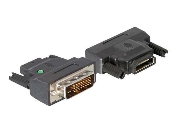 DeLOCK DVI / HDMI Adapter, DVI-D, HDMI FM, Musta