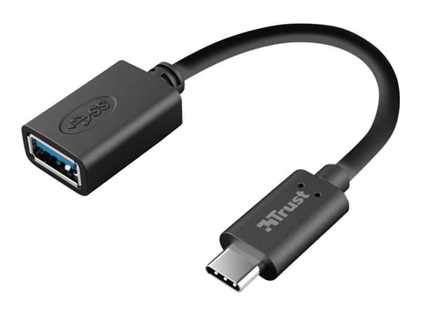 Trust 20967 USB-kablar 0,09 m USB C USB A Svart