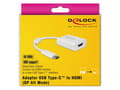 Miniatyrbild 3 av 5: Delock - Extern videoadapter - VL100 / MCDP2900 - USB-C - HDMI - vit