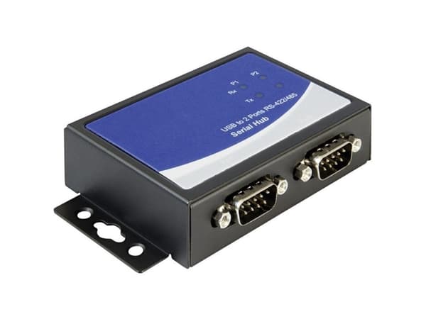 Delock Adapter USB 2.0 to 2 x serial RS-422/485 - Seriell adapter - USB 2.0 - RS-422/485 x 2