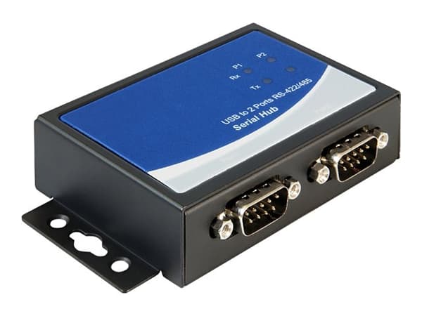 Delock Adapter USB 2.0 to 2 x serial RS-422/485 - Seriell adapter - USB 2.0 - RS-422/485 x 2