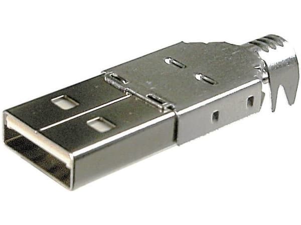 Conrad TC-2524001, USB-A, Silver, Hankoppling, Rak, 100 styck