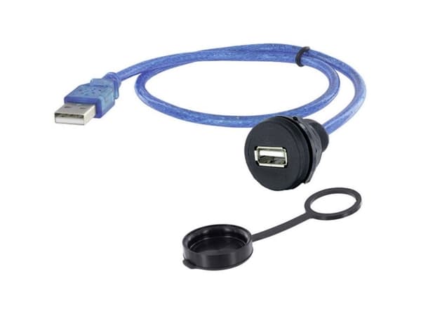 USB-kontakt chassikontakt, infälld 1310-1018-01 M22 1310-1018-01 encitech Innehåll: 1 st