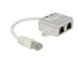 Pikkukuva 3 / 5: Delock RJ45 Port Doubler - Verkonjakaja - RJ-45 (uros) RJ-45 (naaras) - 15 cm