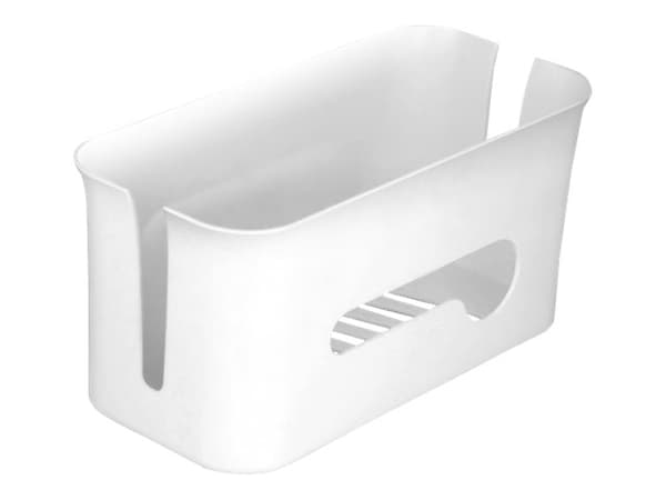 Delock - Cable management box with storage case - grå, hvit