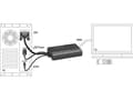 Miniatyrbilde 4 av 5: Delock VGA to HDMI Adapter with Audio - Video/audio-adapter - 15 pin D-Sub (DB-15), minijakk, USB (kun strøm) hann til HDMI hunn - 25 cm - svart