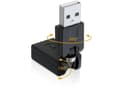 Miniatyrbild 3 av 5: Delock Rotation adapter - USB-adapter - USB (hane) till USB (hona) - USB 2.0 - 6.5 cm - svart