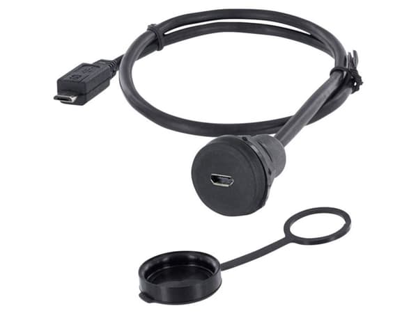 USB-kontakt chassikontakt, infälld 1310-1023-03 M22 1310-1023-03 encitech Innehåll: 1 st