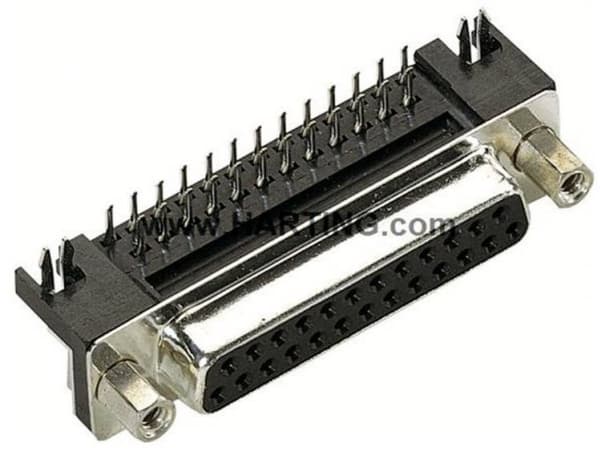 Harting 09 68 153 5612 D-SUB pinneliste 90° Poltal: 9 Lodning 50 stk.