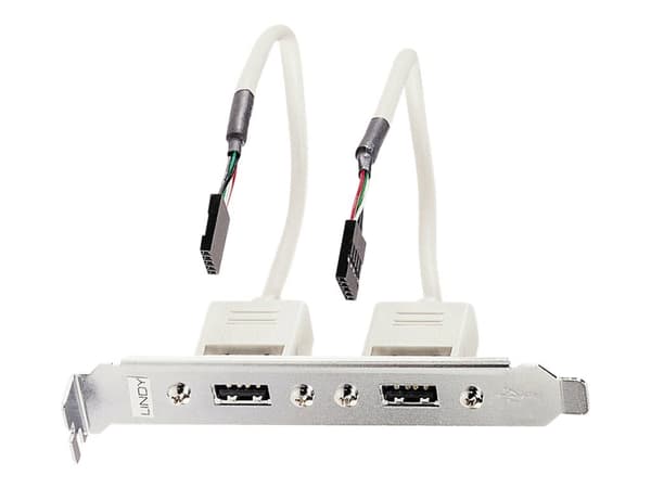 Lindy - USB-panel - 5 stifts USB 2.0-rubrik (hona) till USB (hona) - 20 cm