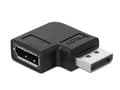 Miniatyrbild 3 av 5: Delock - DisplayPort-adapter - DisplayPort (hane) högervinklad till DisplayPort (hona) - DisplayPort 1.4 - 3.3 V - 8K UHD-stöd (7680 x 4320) - svart