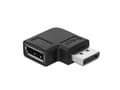 Miniatyrbild 5 av 5: Delock - DisplayPort-adapter - DisplayPort (hane) högervinklad till DisplayPort (hona) - DisplayPort 1.4 - 3.3 V - 8K UHD-stöd (7680 x 4320) - svart
