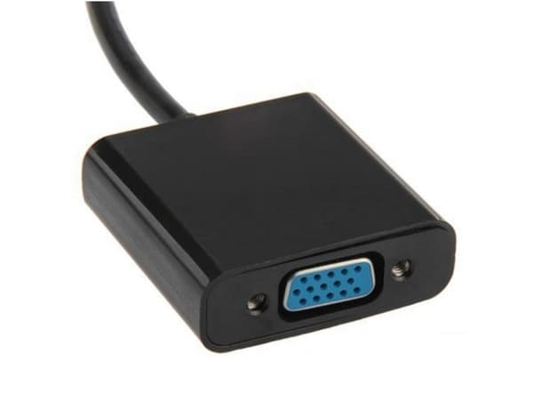 Techly HDMI - VGA+3.5mm+Micro USB B M/F 0,15 m Svart