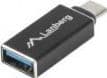 Lanberg - USB-adapter - USB-type A (hunn) til 24 pin USB-C (hann) - USB 3.1 Gen1 OTG - svart