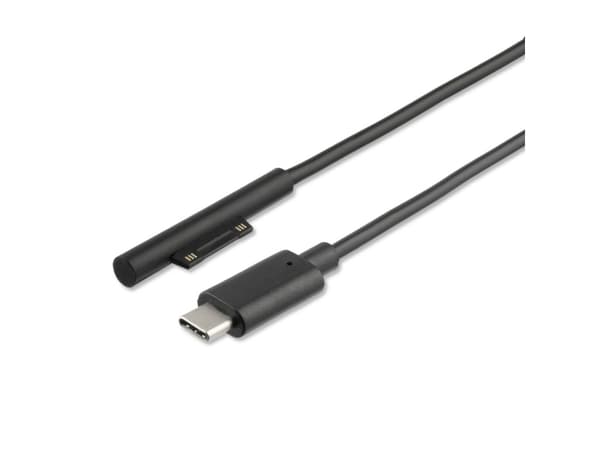 4smarts 468683, Synkronointi-/latauskaapeli, Microsoft, Surface Pro 6 Pro 5 Pro 4 Pro 3, Surface Book, Surface Go, Surface Laptop, Musta, 1 m, 20 g