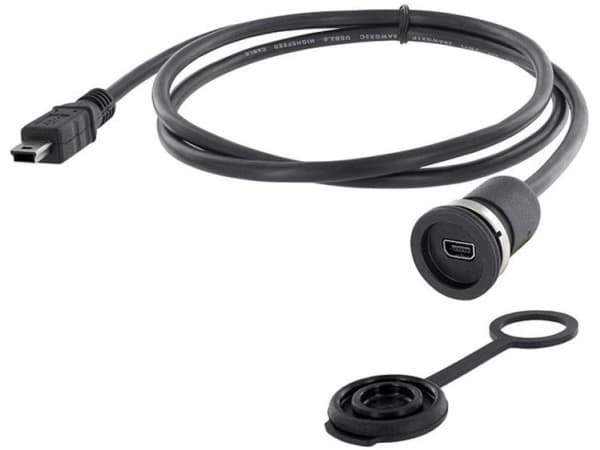 USB-kontakt chassikontakt, infälld M16 1310-1011-02 encitech Innehåll: 1 st