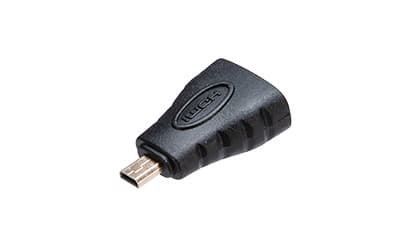 Akasa AK-CBHD22-BK, HDMI Type A (Standard), HDMI Type D (Mikro), Utgang