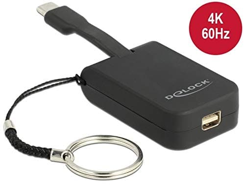 Delock - Ekstern videoadapter - VL100 - USB-C - Mini DisplayPort - svart