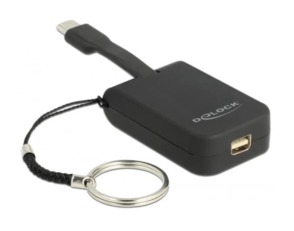 Delock - Ekstern videoadapter - VL100 - USB-C - Mini DisplayPort - svart