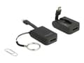 Miniatyrbild 2 av 5: Delock - Videokort - 24 pin USB-C (hane) till DisplayPort (hane) - DisplayPort 1.2 - 3 cm - stöd för 4K - svart