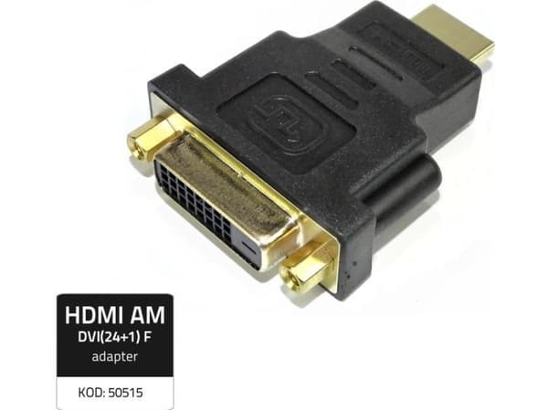 Qoltec - Video adapter - HDMI hann til DVI-D hunn
