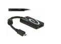 Miniatyrbild 2 av 5: Delock - Adapter för video / ljud - 5 pin Micro-USB (MHL) hane till HDMI, Mikro-USB typ B (endast ström) hona - 20 cm - svart - stöd för 4K