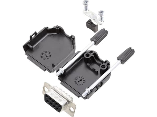encitech DPPK09-BK-DMS-K 6355-0054-11 D-SUB Skärslingssats 180° Antal poler: 9 Lödhuvud 1 sats