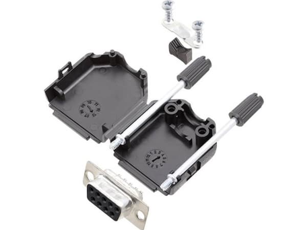 encitech DPPK09-BK-DMS-K 6355-0054-11 D-SUB Skärslingssats 180° Antal poler: 9 Lödhuvud 1 sats