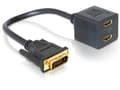Miniatyrbilde 3 av 5: Delock - Displaykabel - HDMI (hun) til DVI-D (han) - 20 cm