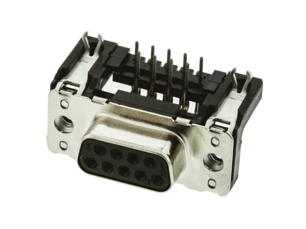 Harting 09 66 152 6612 D-SUB pinneliste 90° Poltal: 9 Lodning 100 stk.