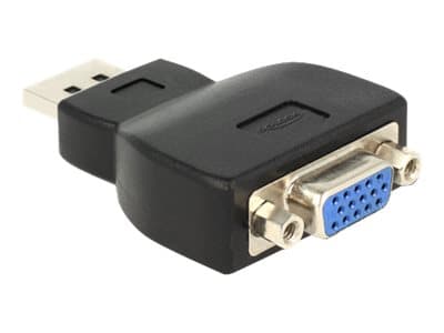 Delock - Videokort - DisplayPort hane till HD-15 (VGA) hona - svart