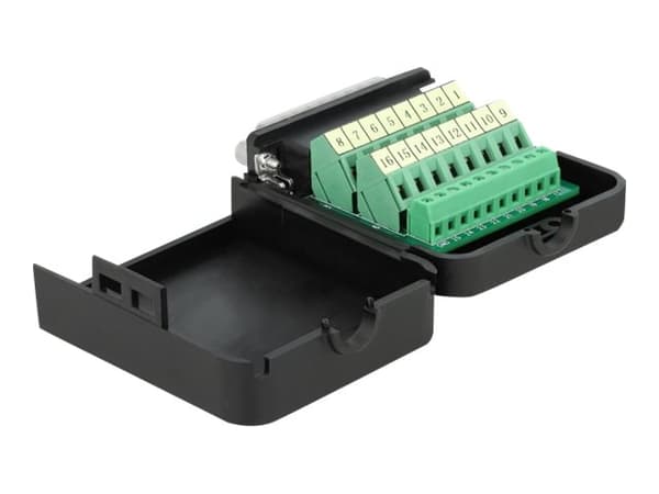 Delock - Parallell adapter - DB-25 (han) til 26 pins terminalblokk
