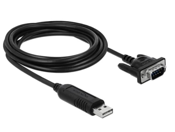 Delock - Seriell kabel - USB (hane) till DB-9 (hane) - 1.8 m - svart