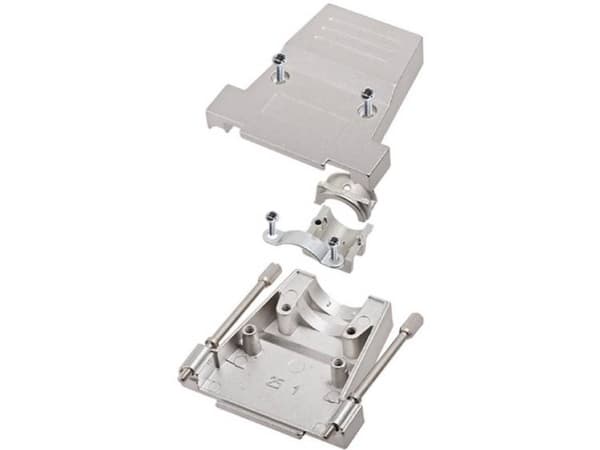 encitech DTXL37-HI-LJS-T-K 6560-0713-34 D-SUB-kabinet Poltal: 37 Trykstøbt zink 180 ° Metal 1 stk