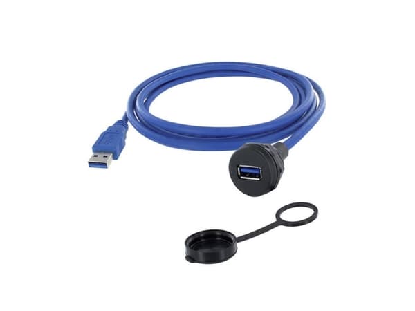 USB-stik Chassistilslutning, indbygning 1310-1019-03 M22 1310-1019-03 encitech Indhold: 1 stk