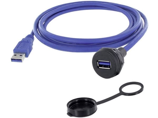 USB-stik Chassistilslutning, indbygning 1310-1019-03 M22 1310-1019-03 encitech Indhold: 1 stk