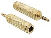 Delock - Audioadapter - mini-phone stereo 3.5 mm hann til stereojakk hunn