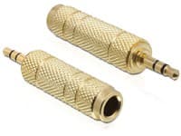 Delock - Audioadapter - mini-phone stereo 3.5 mm hann til stereojakk hunn